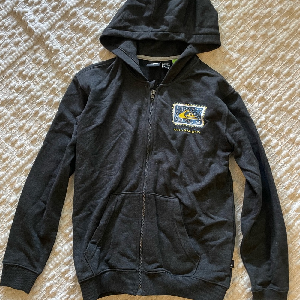 Quiksilver Kids Charcoal Hoodie Jacket